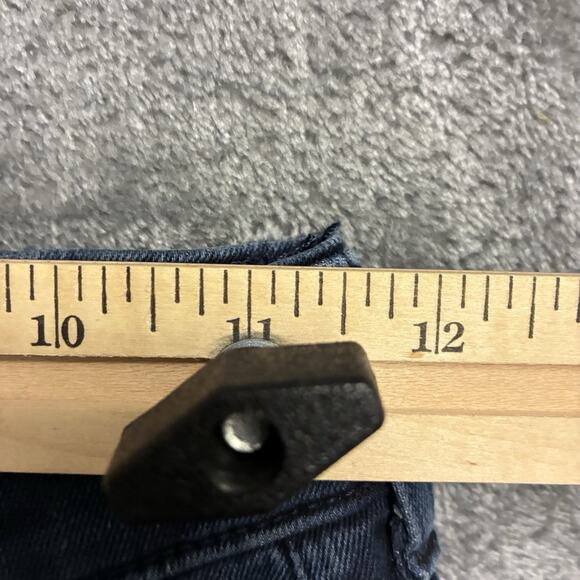 Express Jeans Womens 0/R Blue Cropped Flare High Rise 4-Way Hyper Stretch Pants - Picture 9 of 12